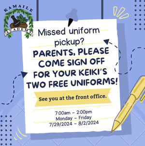 Missed Uniform Pick Up?